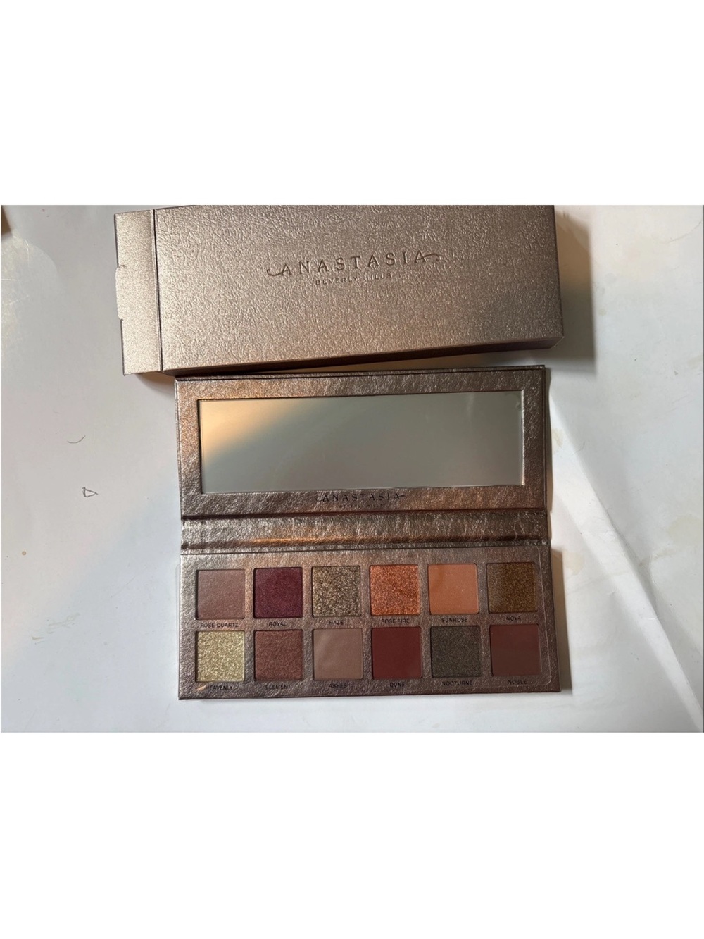 anastasia Beverly Hills Rose Metals Eyeshadow Palette ABH Neutral Shimmer Matte